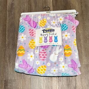 Peeps Easter Plush Throw Blanket - Purple and Multicolor